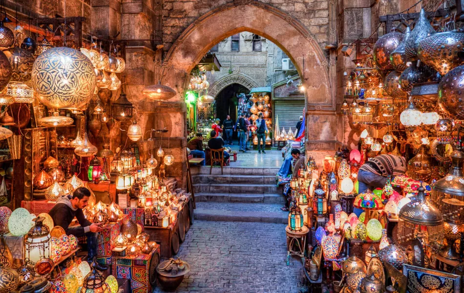 Shopping at Khan el-Khalili Egypt