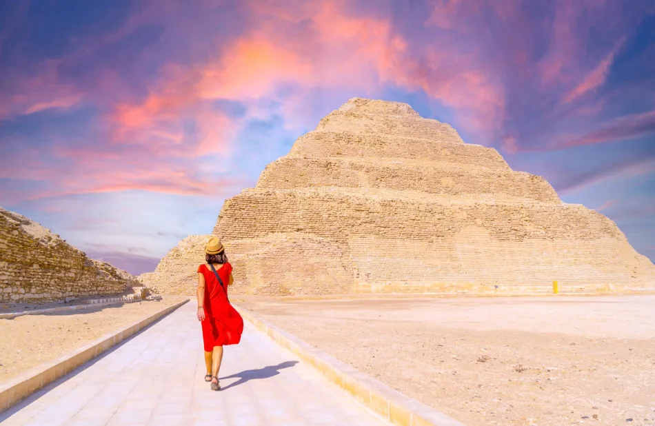 Wandering around Saqqara pyramid