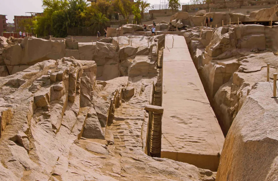 The unfinished obelisk is the largest known ancient obelisk