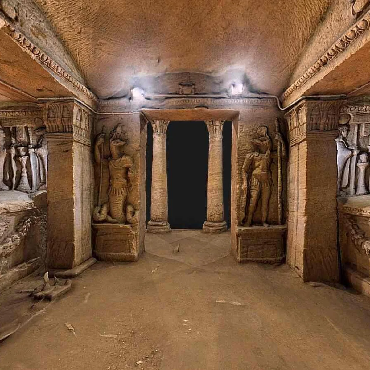 The catacombs of Kom El Shoqafa is a historical archaeological site located in Alexandria