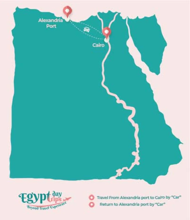 Day Trip to Giza Pyramids and Grand Museum From Alexandria Port