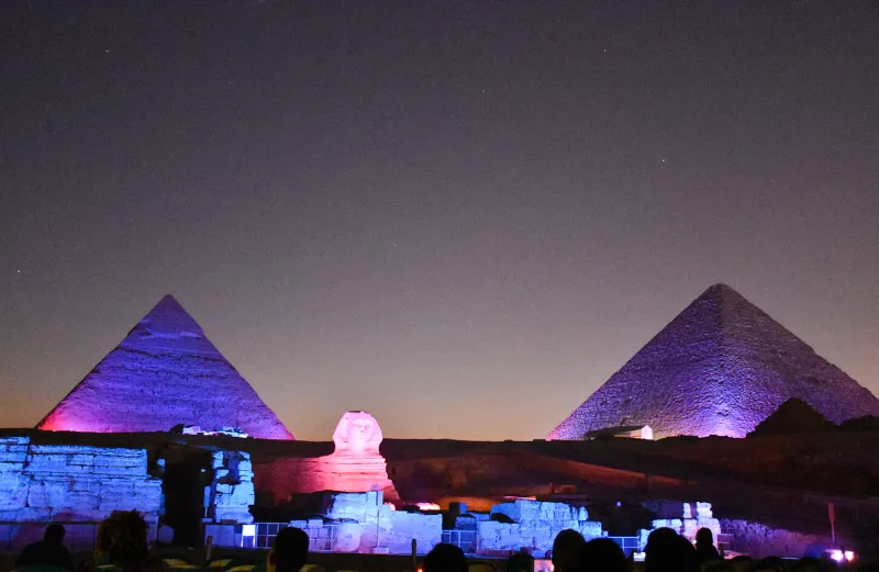 Cairo day trip to Sound and Light Show at Giza Pyramids
