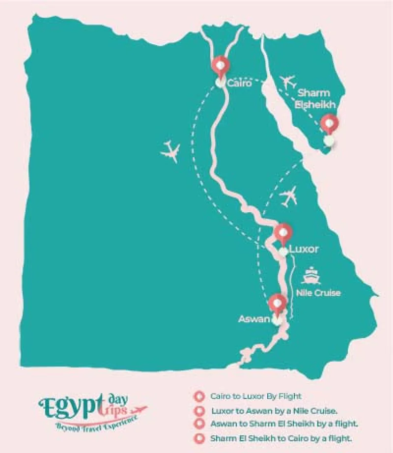 12-Day Egypt classic tour to Cairo and Sharm El-Sheikh with a Nile Cruise