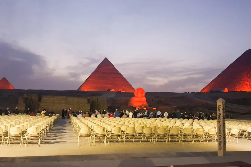 Cairo day tour to Sound and Light Show at Giza Pyramids