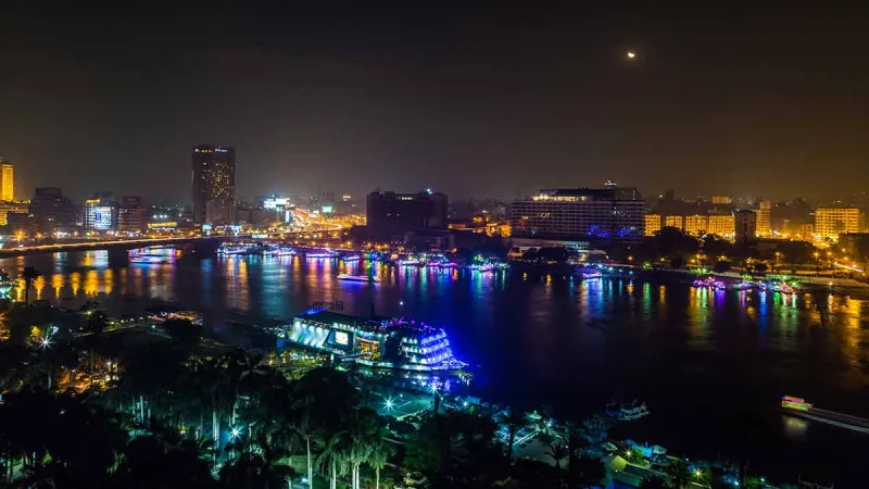 View of Cairo Nile River from Hurghada travel package