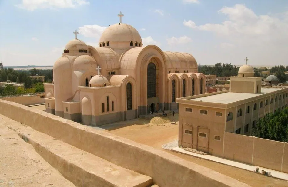The monastery inside Wadi El-Natrun