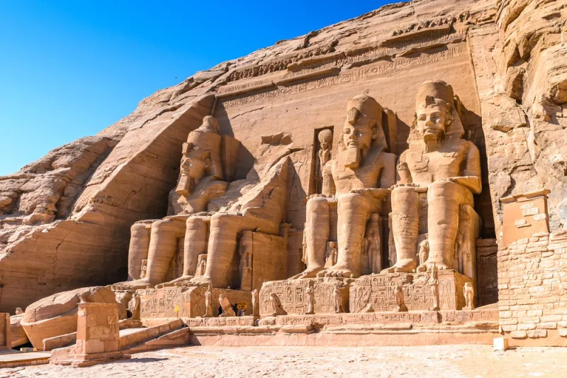 The Great Temple of Abu Simbel, in Nubia near Egypt's southern border