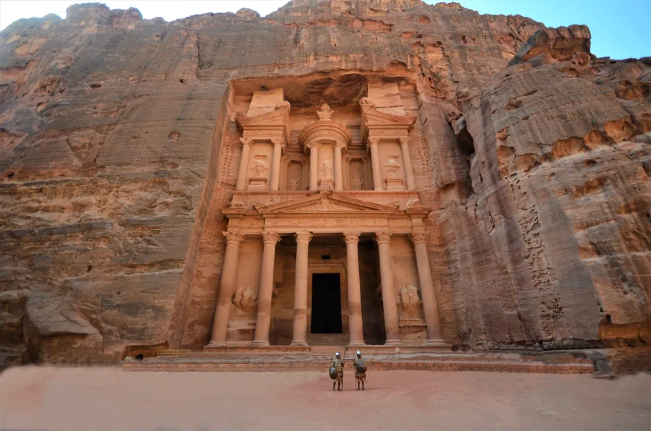 Temples and sandstone architecture of Petra from Dahab trips