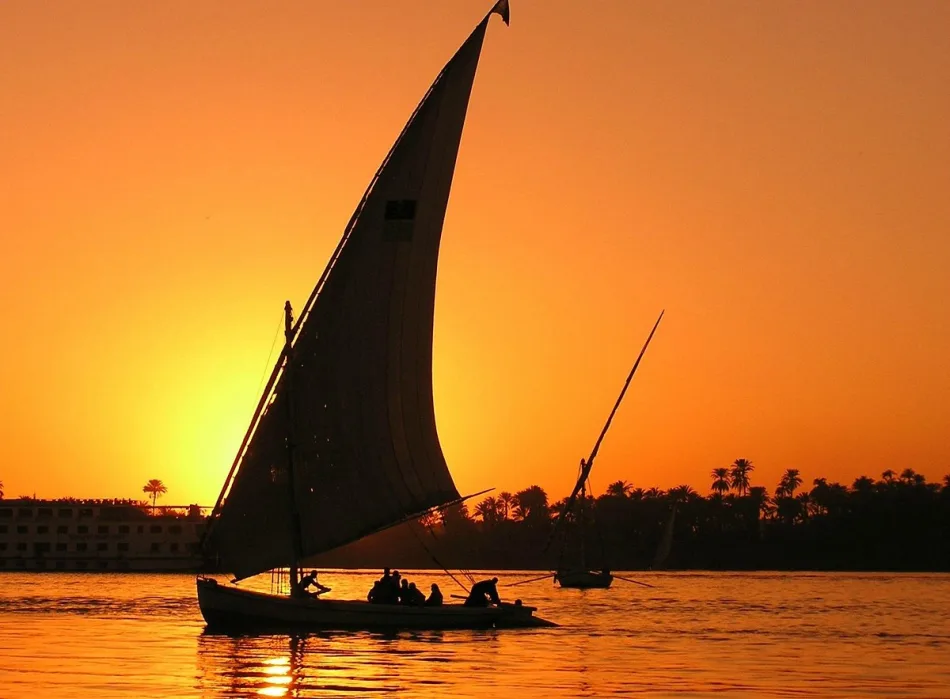 Luxor day trips – Golden hour felucca sailing on the Nile