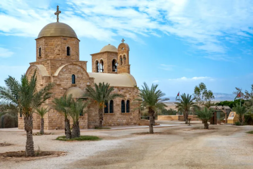 St. John The Baptist Greek Orthodox Church is situated near the Jordan River