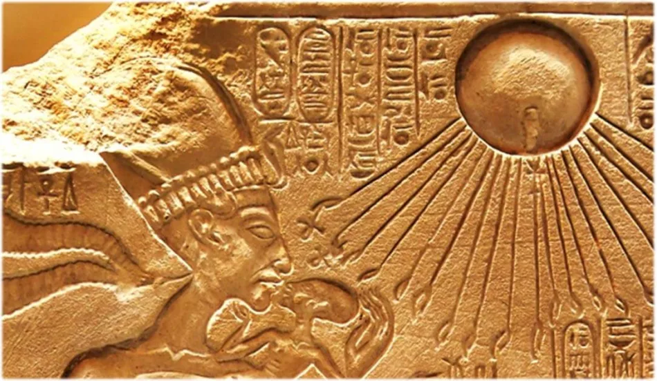 Egyptian Eclipse rising with the Egypt Solar Eclipse light