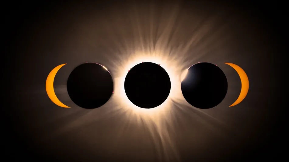 Solar Eclipse lighting Egypt in a unique Egypt Solar Eclipse moment