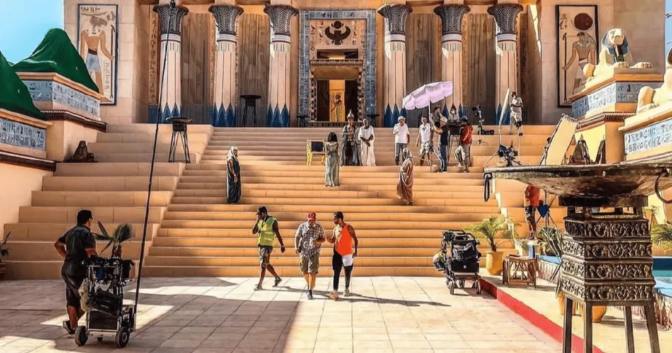 Movie sets in Atlas Studios, Morocco, one of the world’s largest film studios