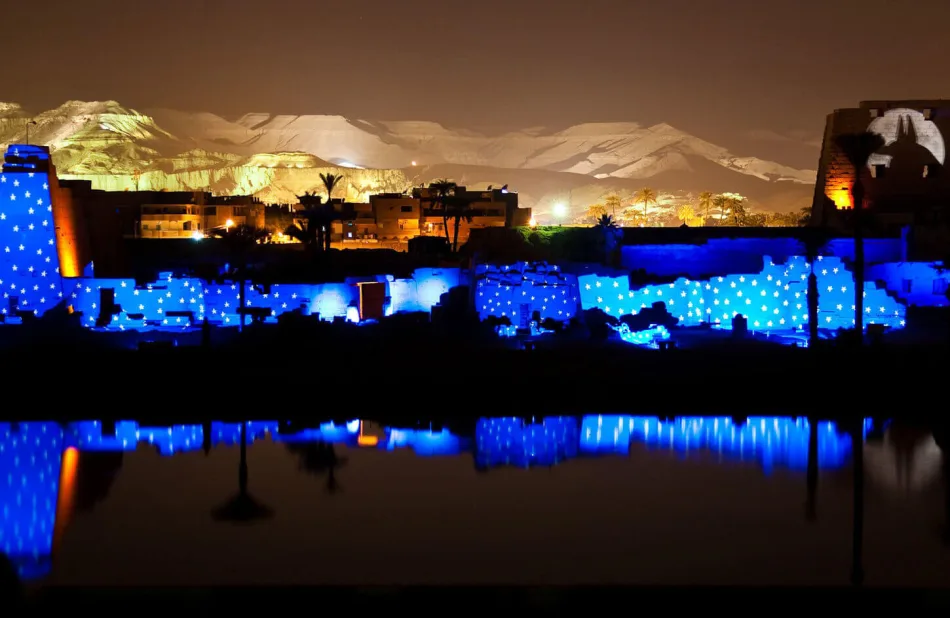 History of Karnak told by light show