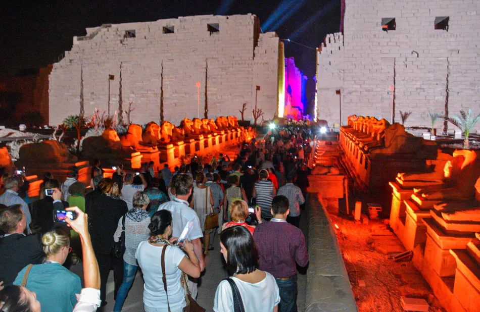 Discover ancient Thebes through Karnak light show