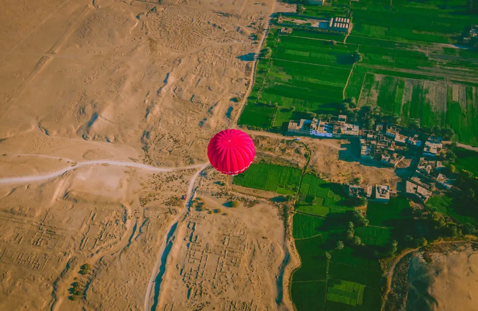 Experience ancient Egypt from the sky